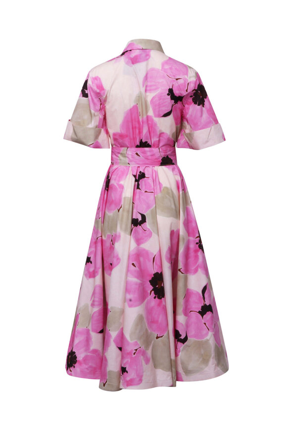Sara Roka Pink Floral Marysole Dress - view 3