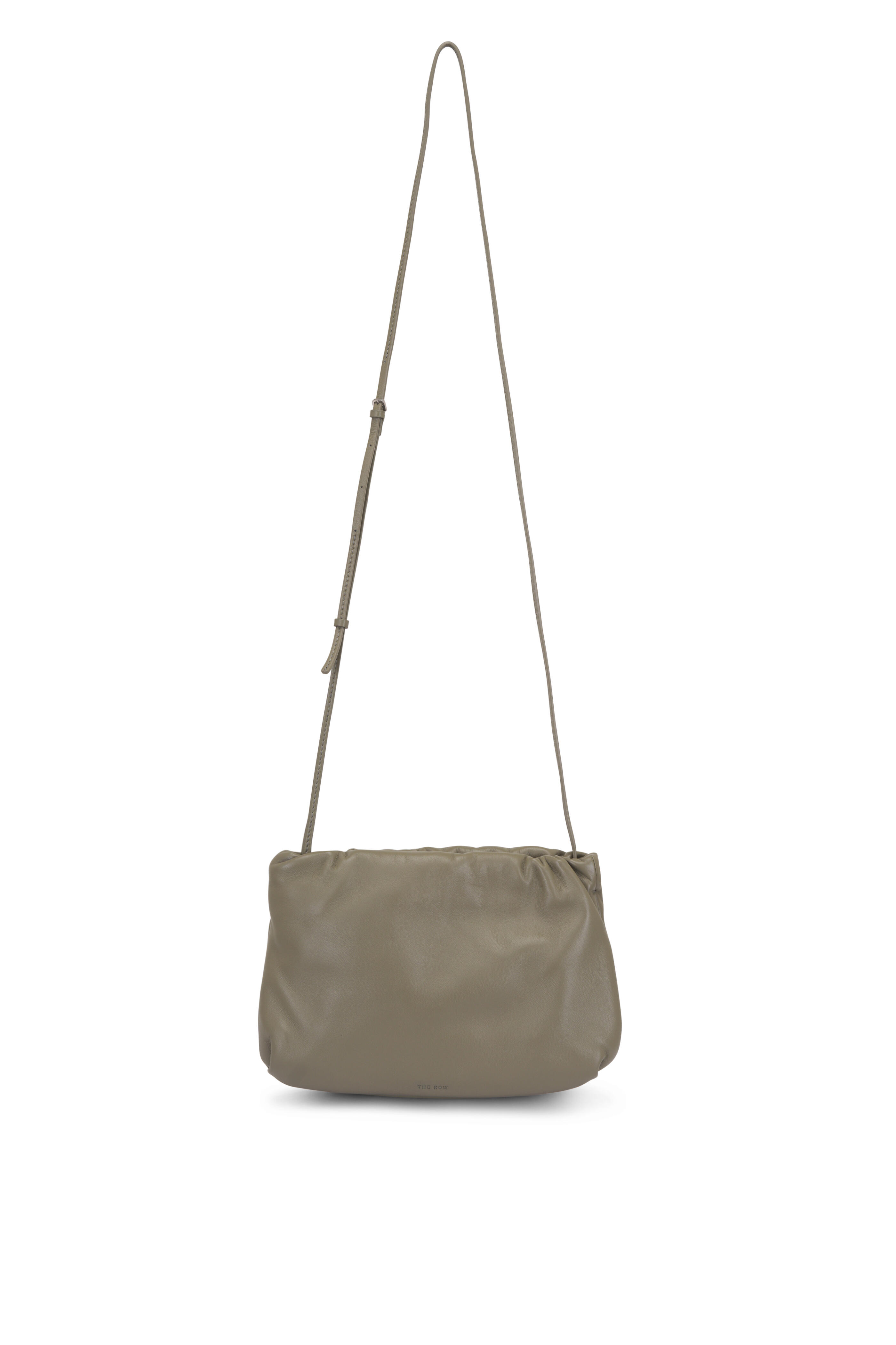 The Row - Bourse Sage Leather Shoulder Bag | Mitchell Stores