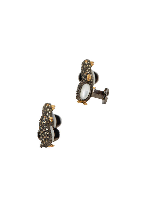 Jan Leslie Marcasite Penguin Stud Set