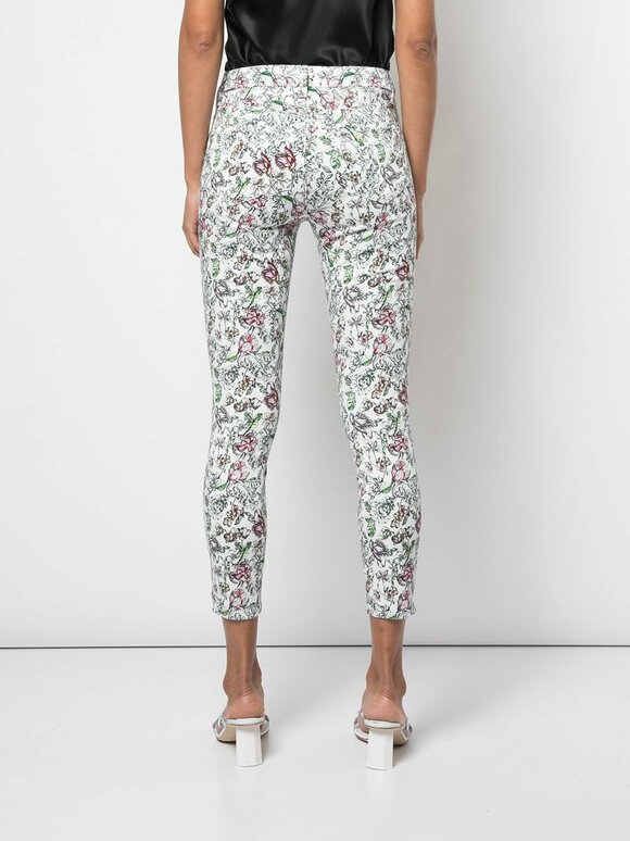L'Agence - Margot Floral Print High-Rise Ankle Jean