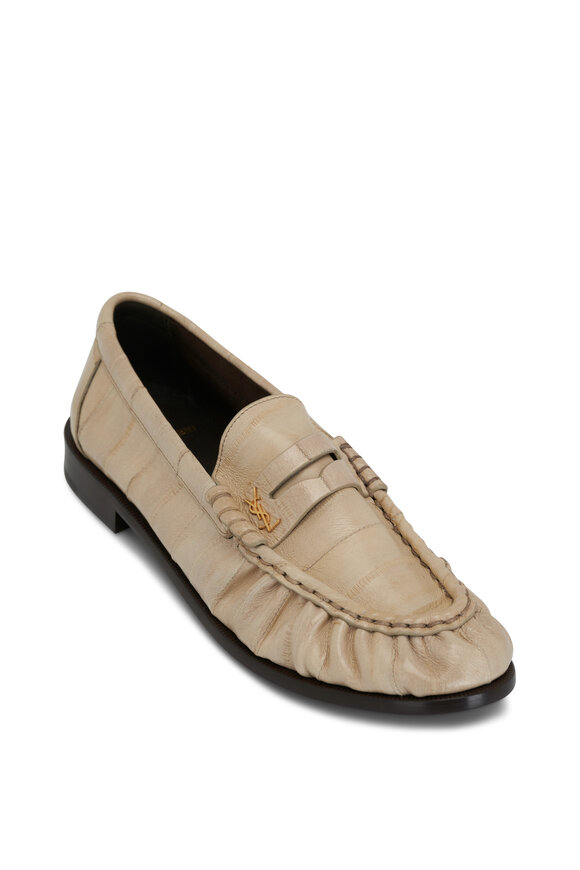 Saint Laurent Le Loafer Ivory Penny Slipper