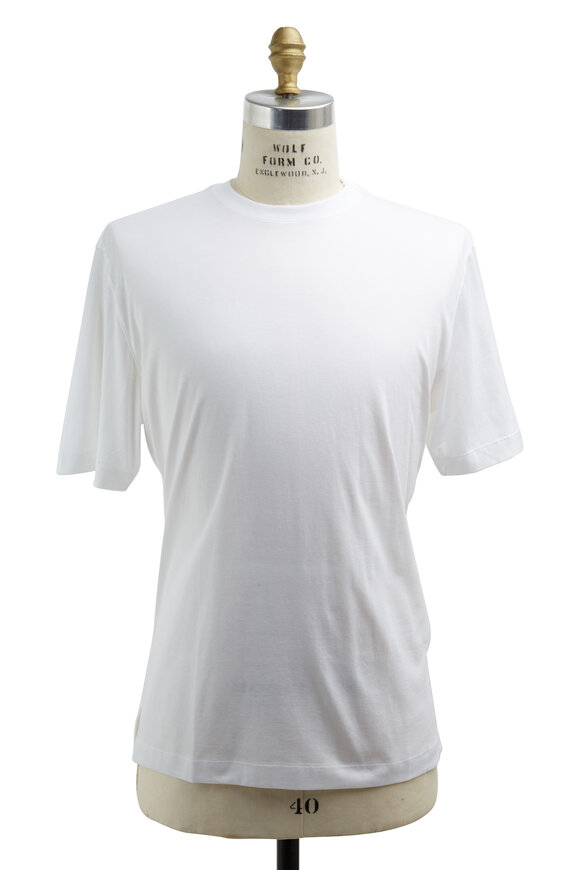 Left Coast Tee - White Cotton T-Shirt 