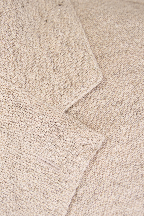 Patrick Assaraf Grain Linen & Cotton Herringbone Knit Sportcoat - view 3