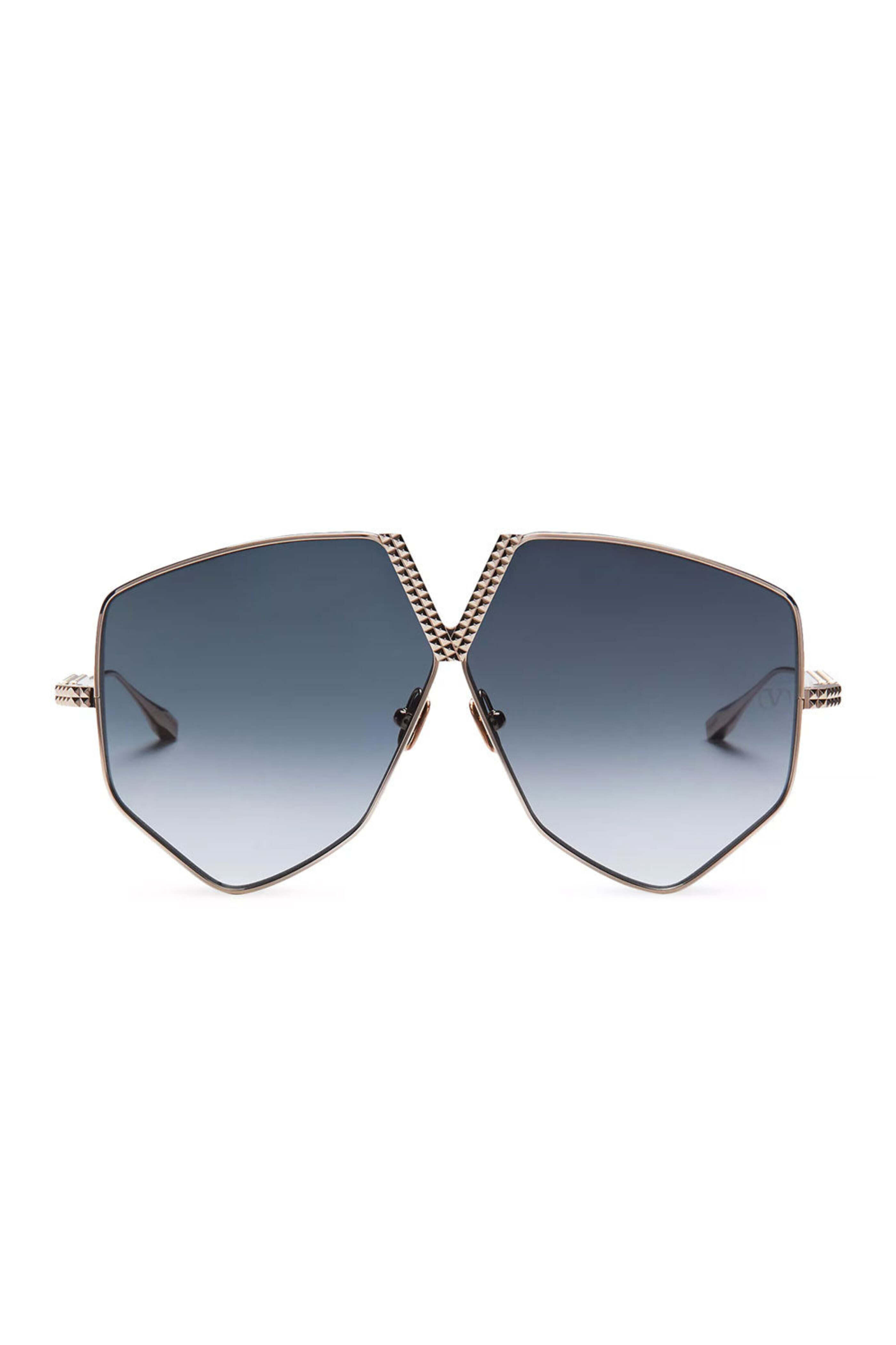 Valentino Garavani - V-Hexagon Sunglasses in Blue