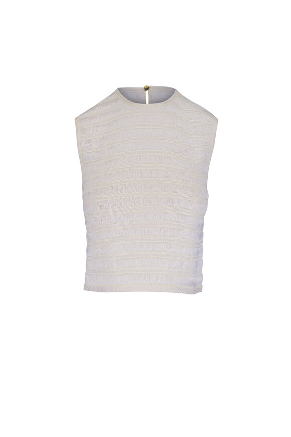 Loro Piana Hydrangea Nougat Silk Tank - view 1