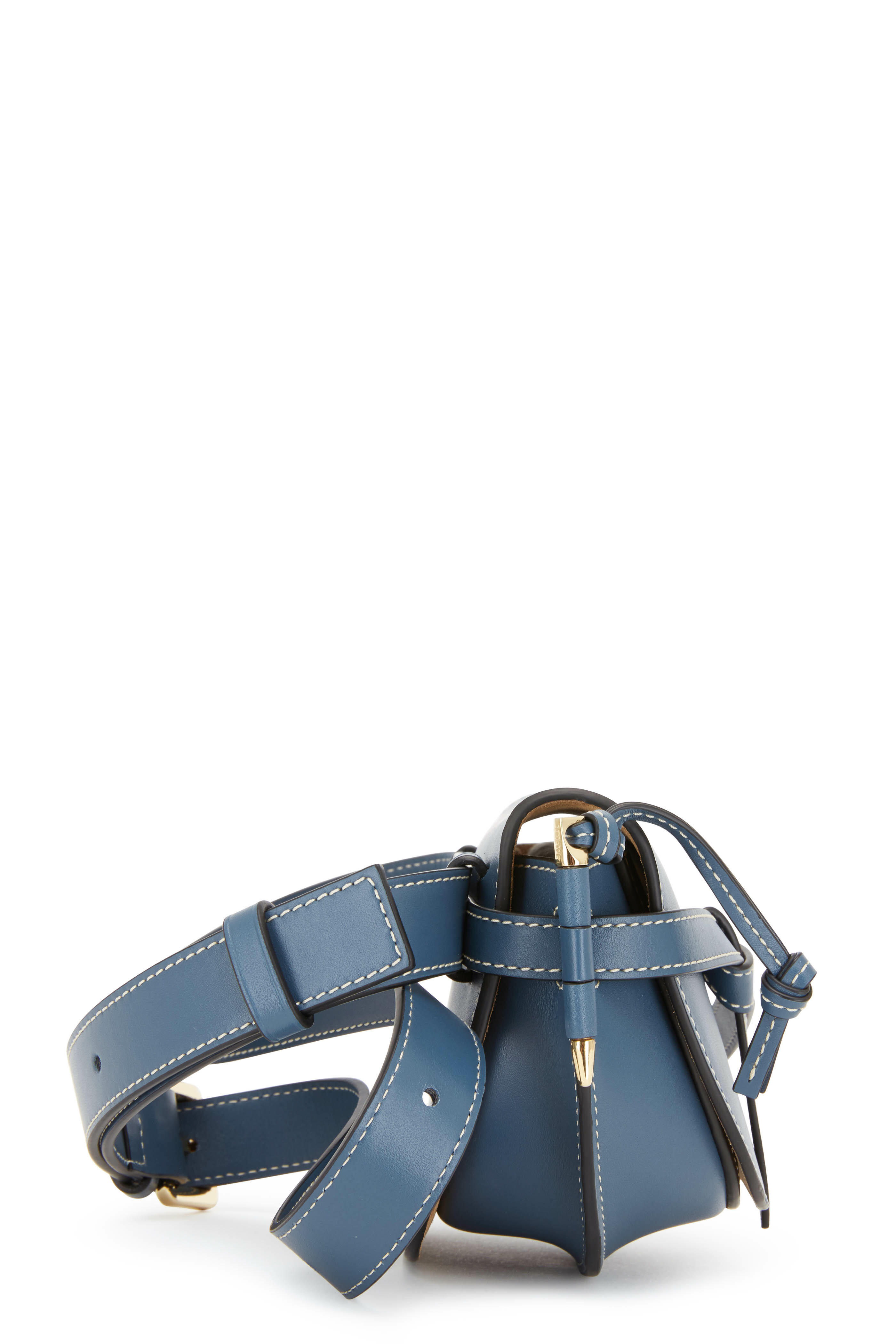 Loewe - Goya Steel Blue Gate Small Belt Bag