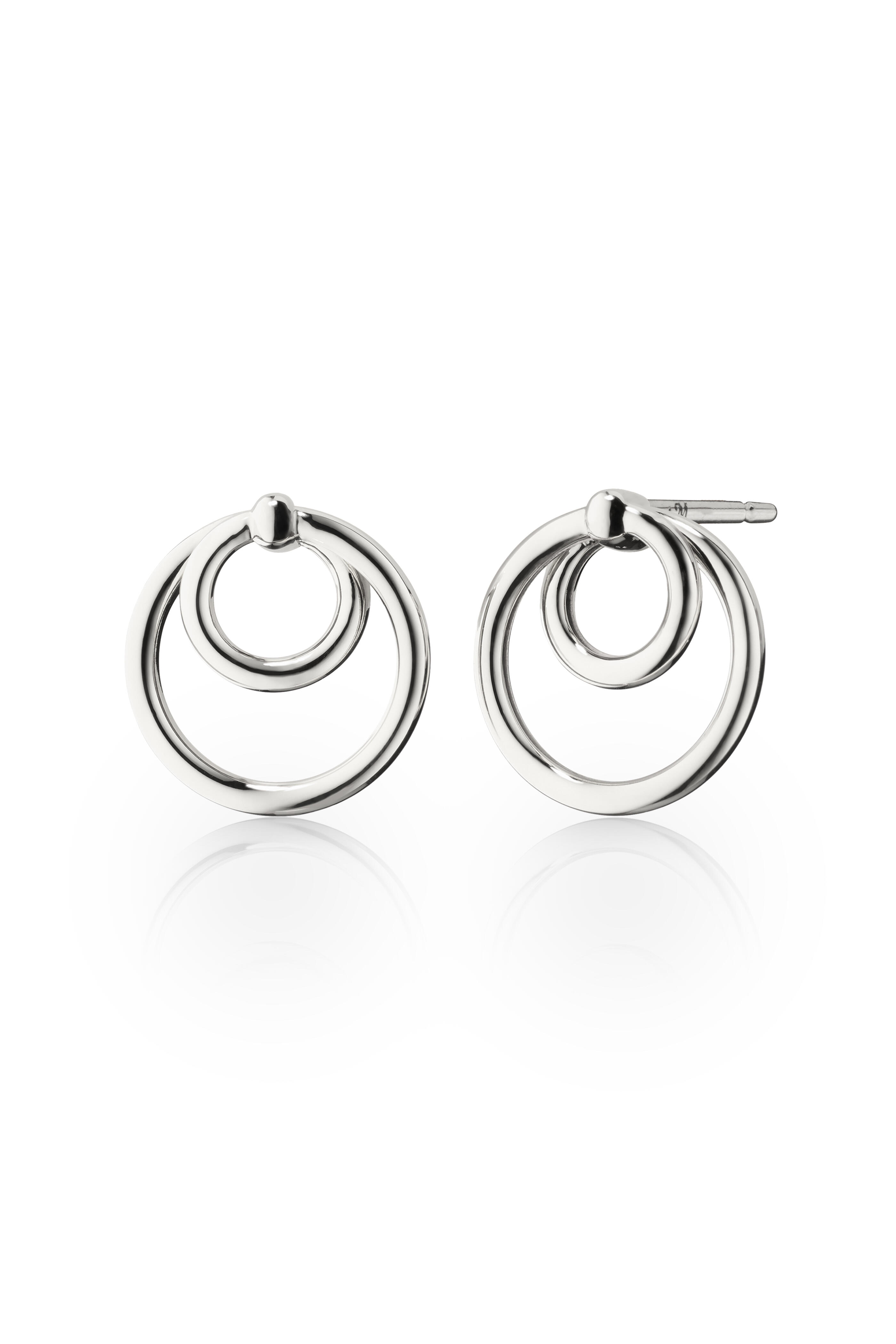 Monica Rich Kosann - Sterling Silver Round Double Hoop Earring
