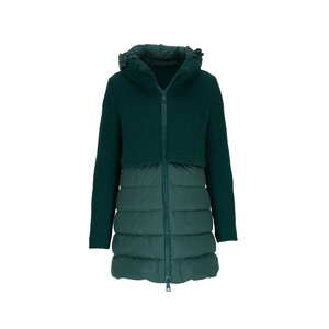 【HERNO】KNITTED SLEEVE DOWN JACKET Herno Knitted Sleeve Down Jacket | italist