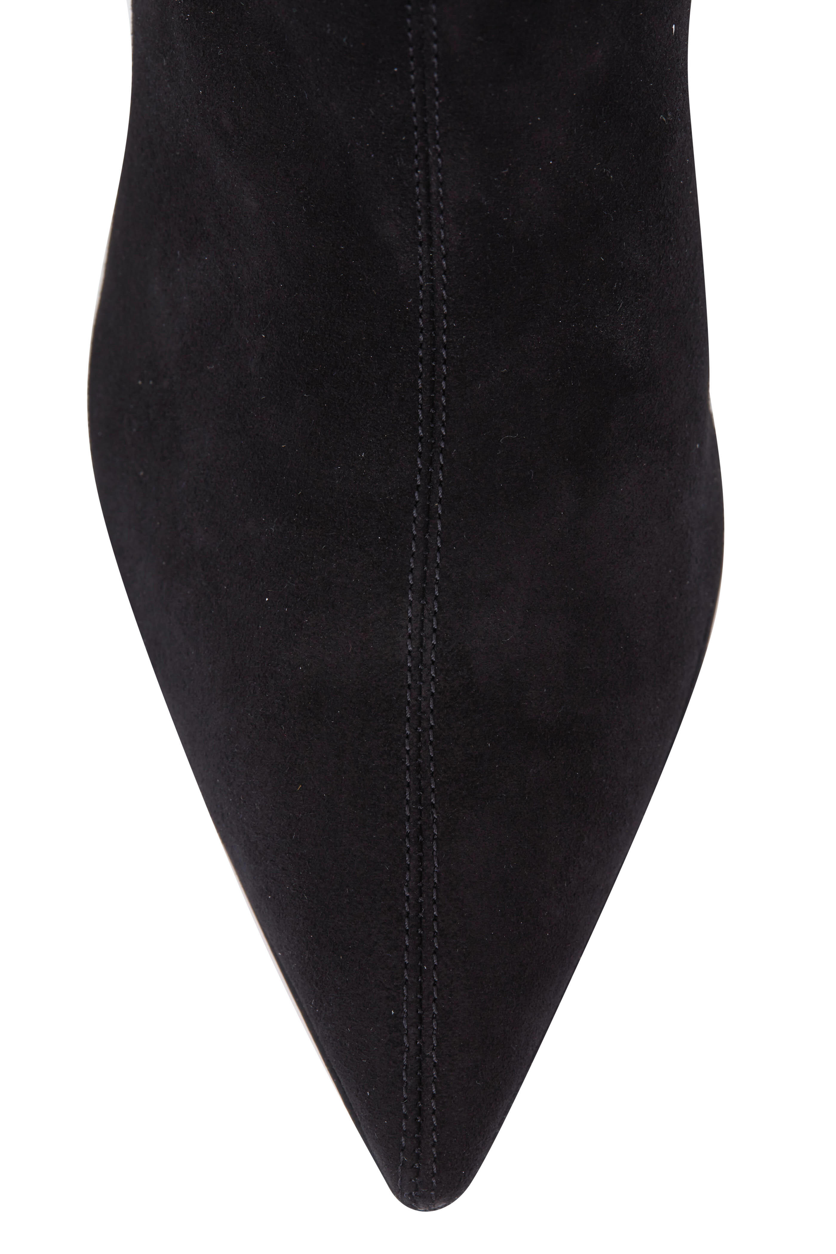 Aquazzura - Saint Honore' Black Suede Bootie, 85mm