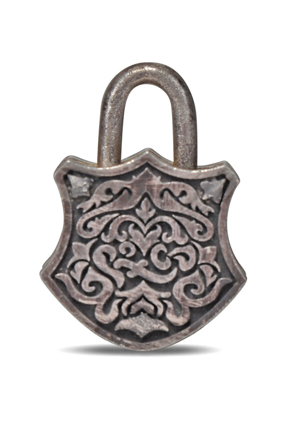 Sevan Bicakci Micro Pink Mosaic Padlock Pendant - view 3