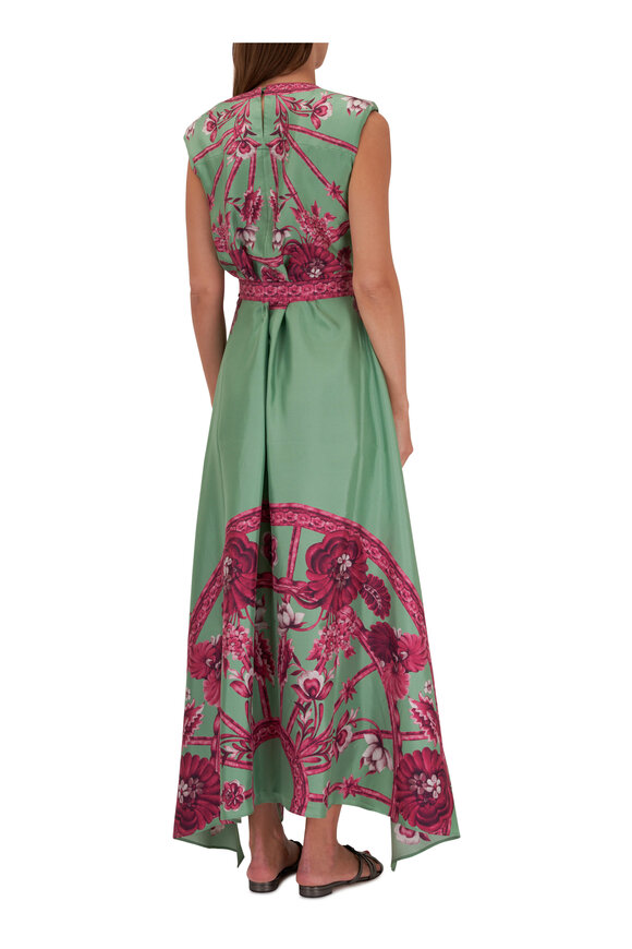 La Double J - San Carlo Zodiac Placée Acquamarine Maxi Dress 