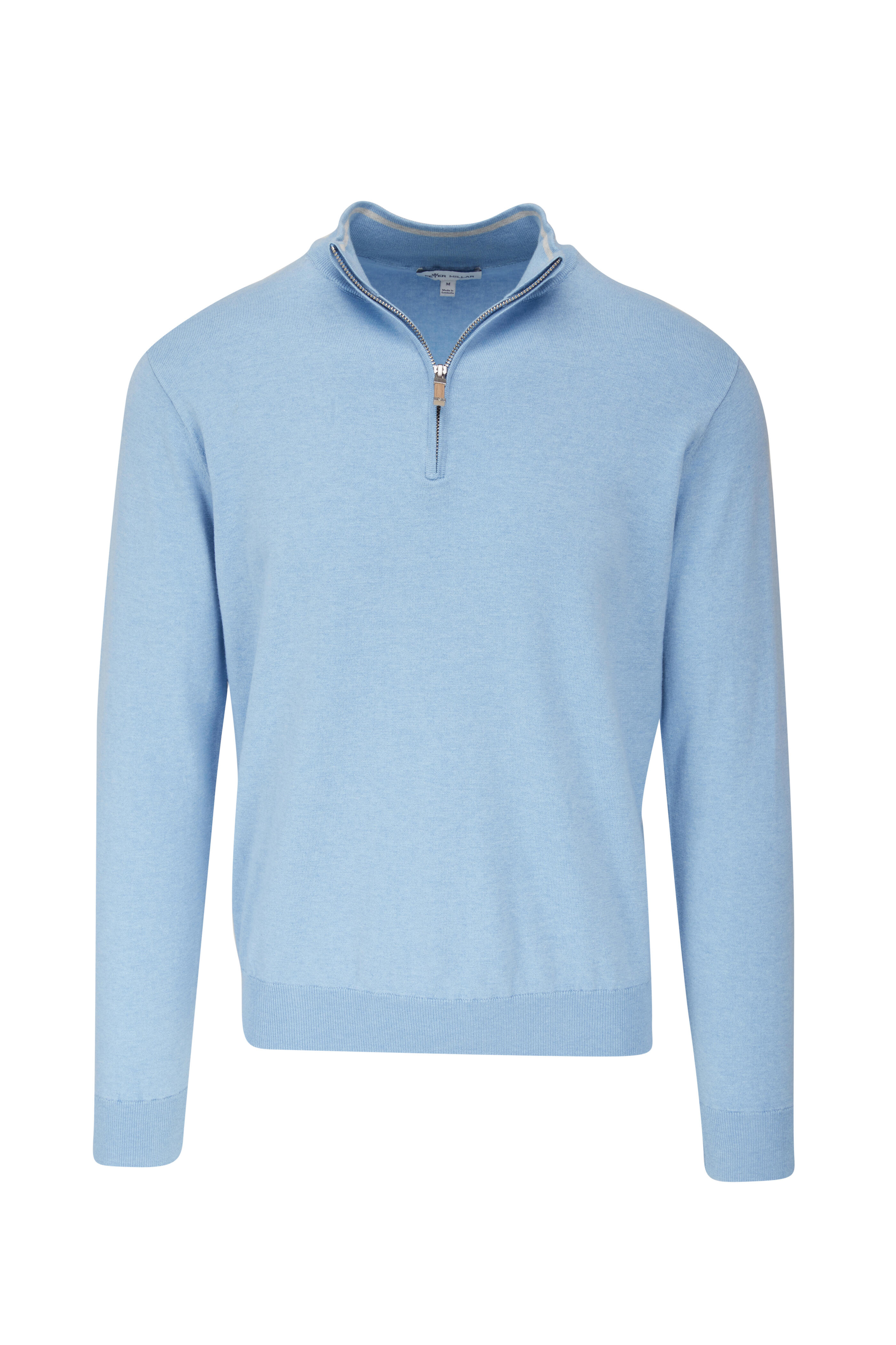 Peter Millar - Cottage Blue Crest Quarter Zip Pullover
