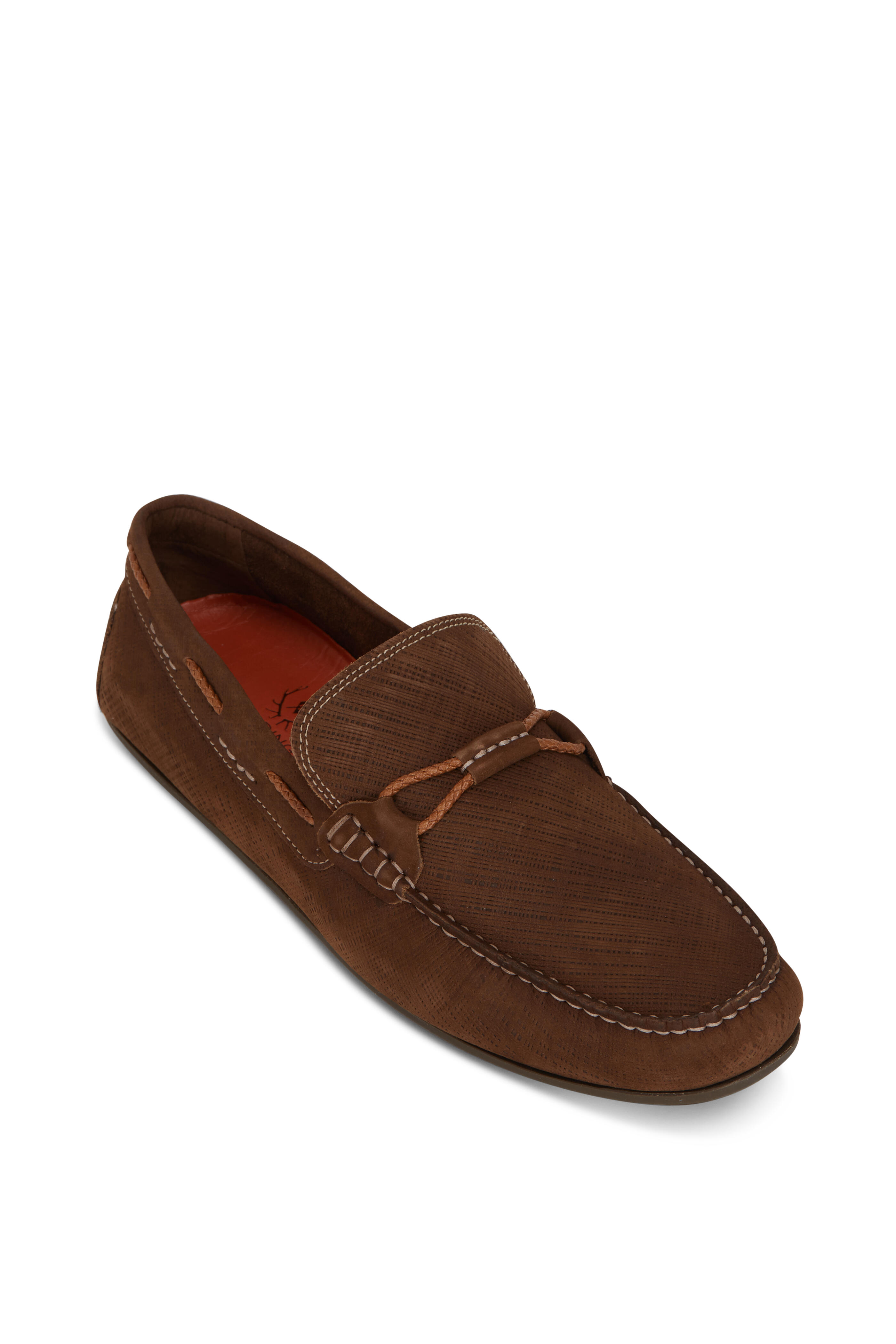 Martin Dingman - Bermuda Bark Suede Loafer | Mitchell Stores