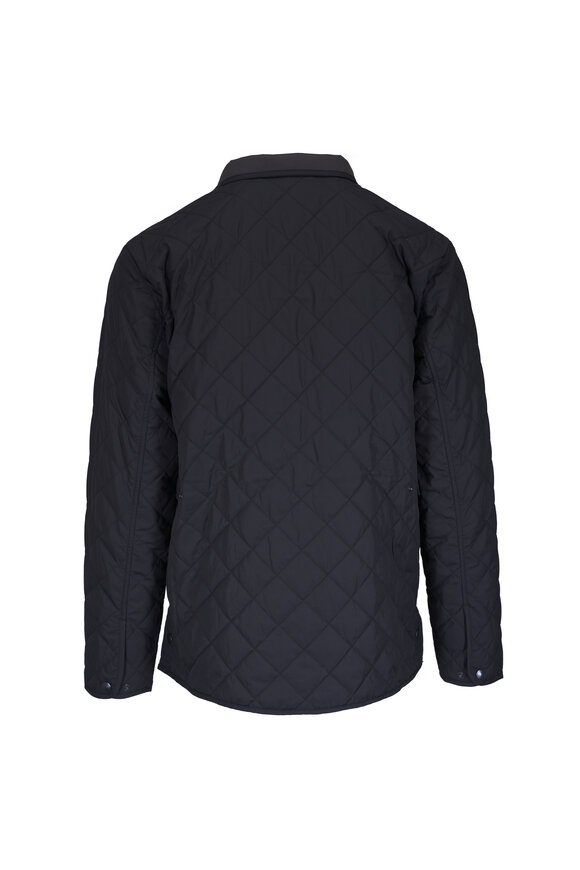 Peter Millar Suffolk Black Quilted Coat - view 6