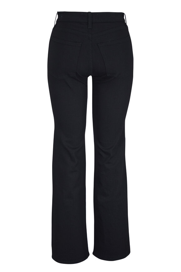 Nili Lotan Celia Distressed Black High Rise Flare Jean - view 2