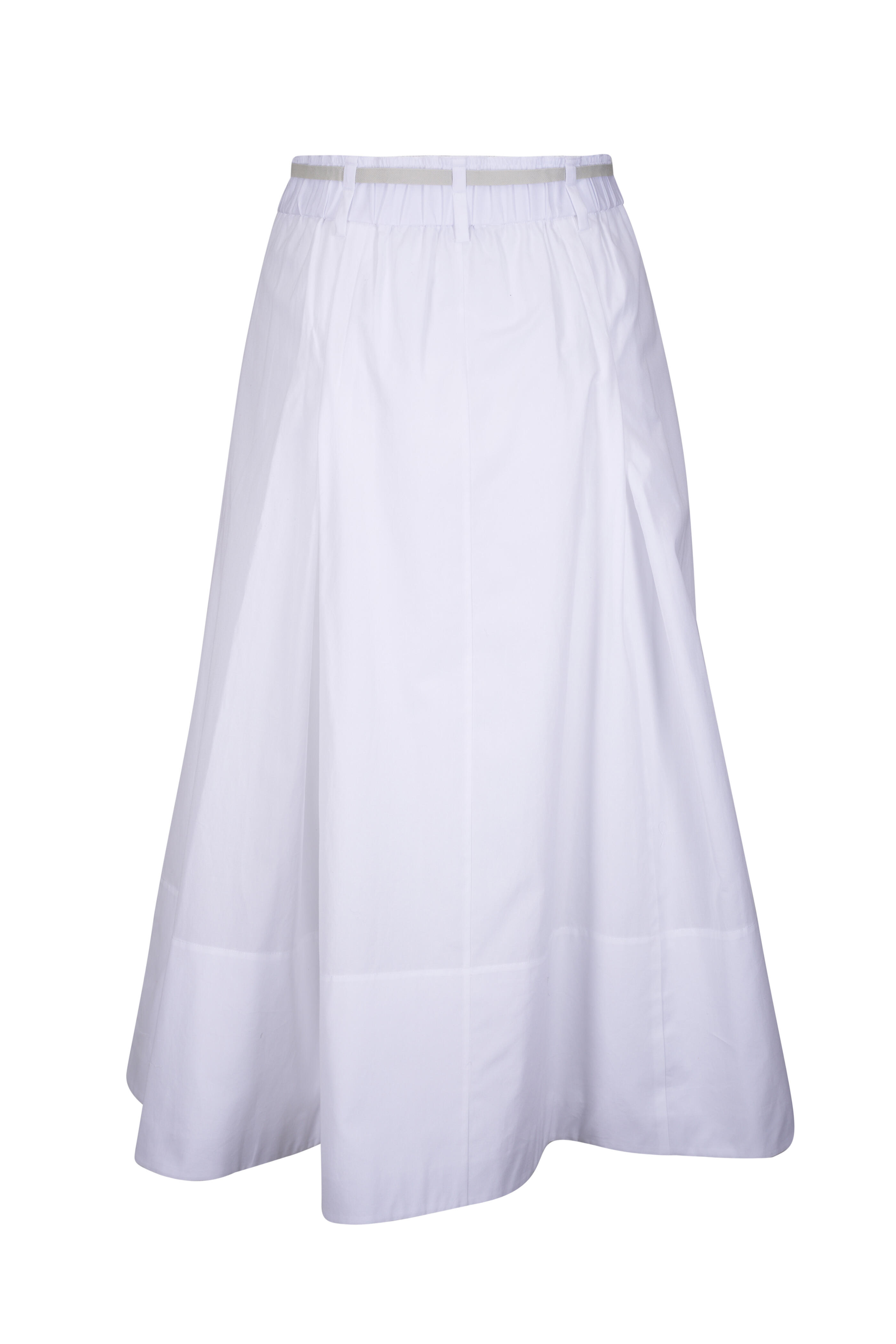 Vince - Optic White Canvas Tape Cotton Skirt | Mitchell Stores
