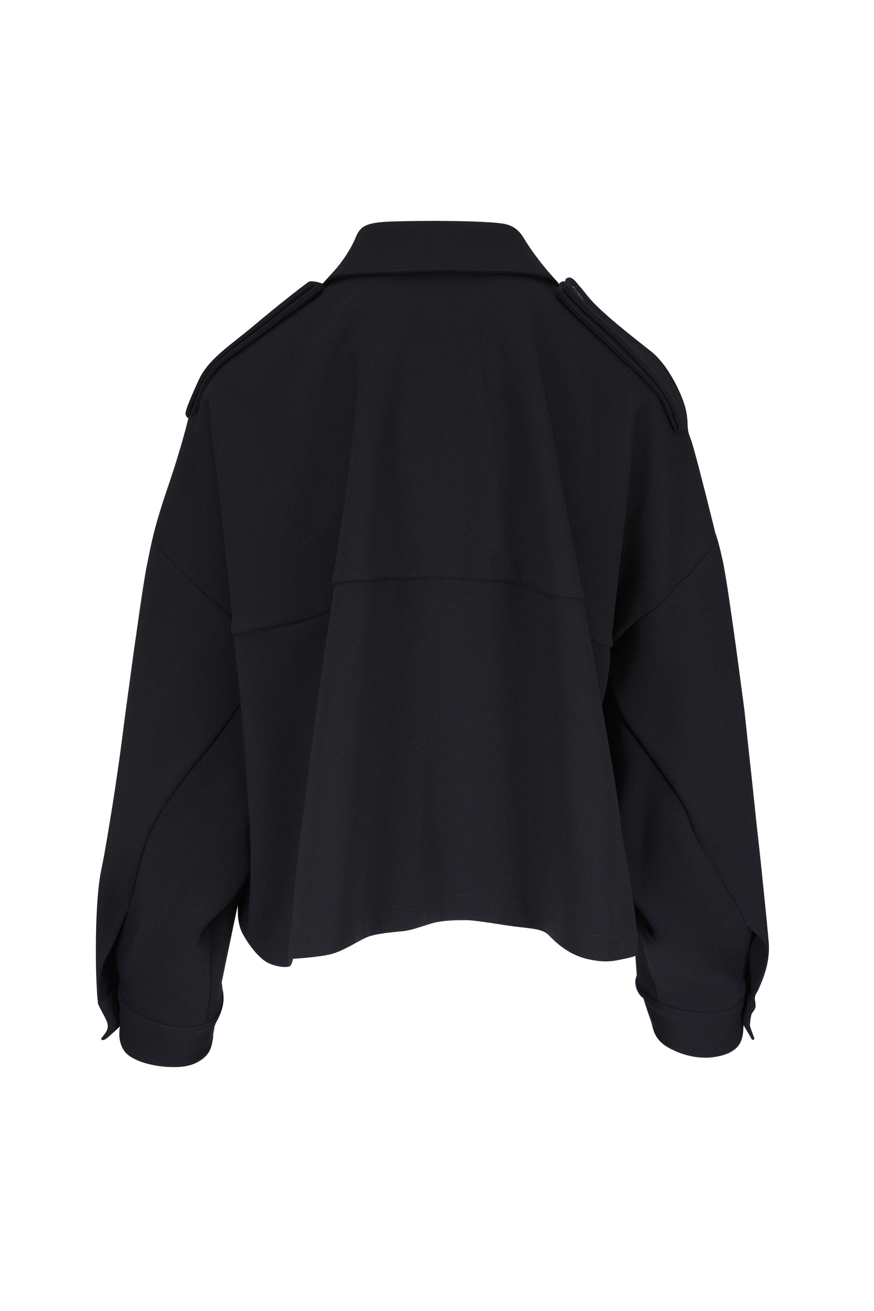 Khaite - Bodine Black Crepe Top - view 2