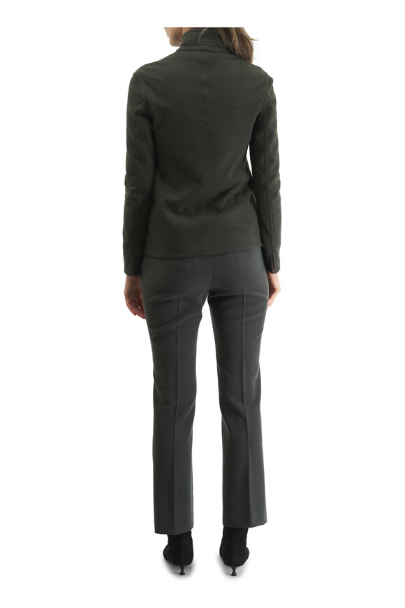 Akris - Liam Kale Stretch Cashmere Asymmetric Jacket 