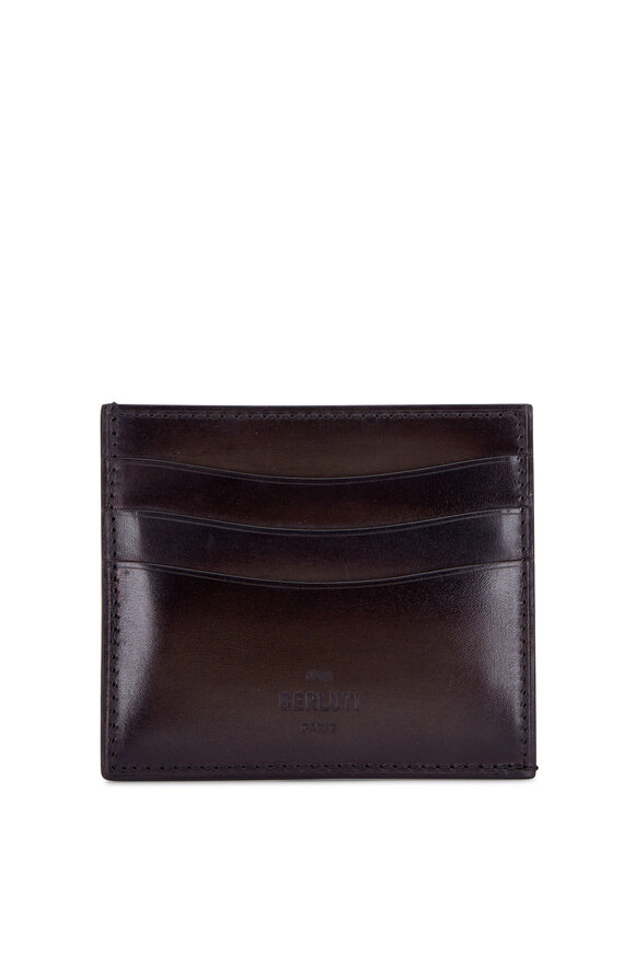 Berluti - Bamboo Nero Leather Card Case