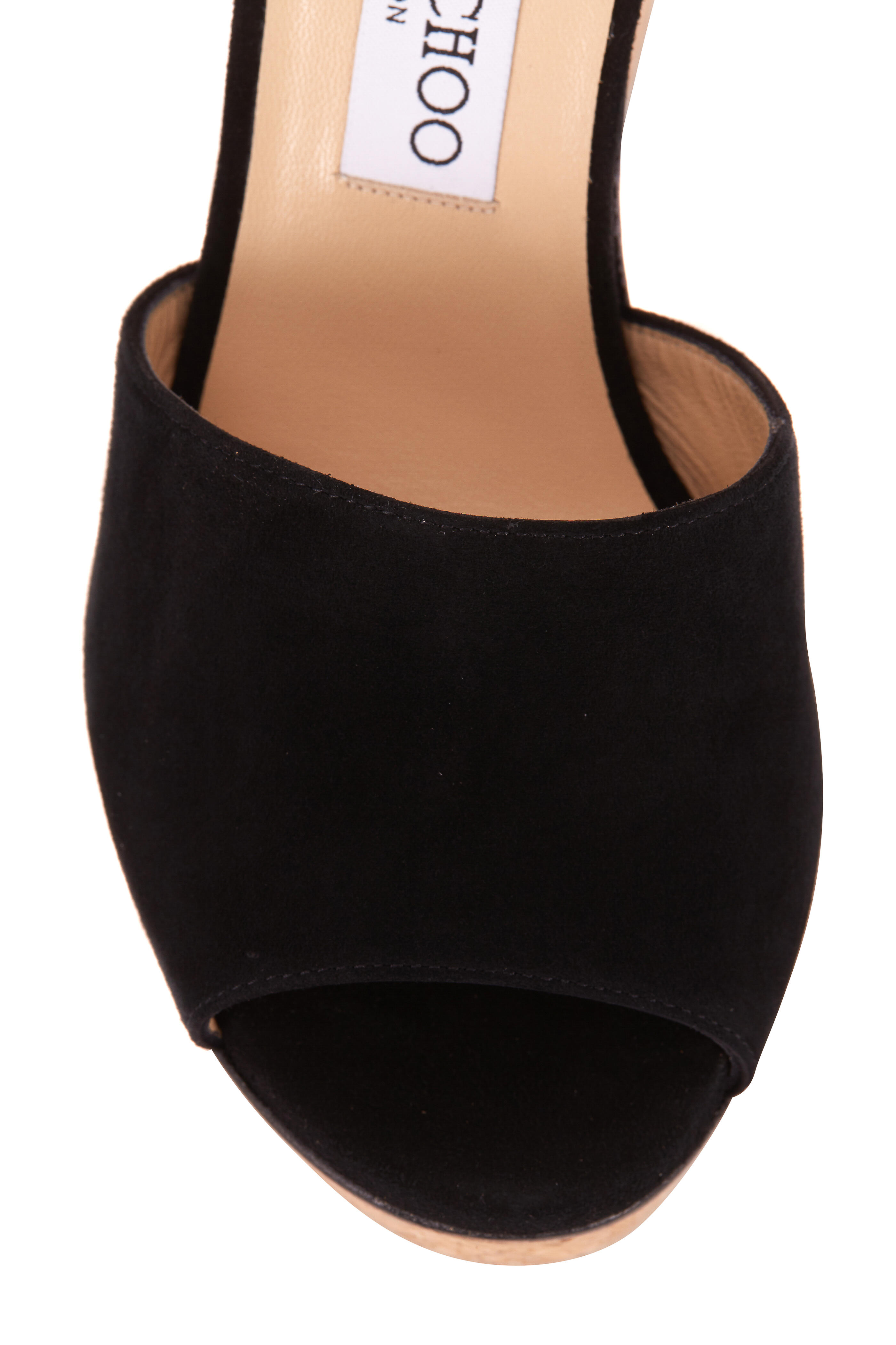 靴 JIMMY CHOO DEEDEE ODNF DENUM Jimmy Choo - Deedee Black Suede Platform Sandal, 125mm