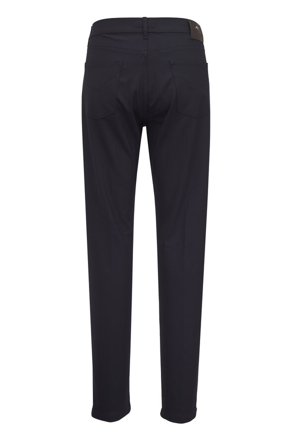Marco Pescarolo Navy Stretch Wool Five Pocket Pant - view 3