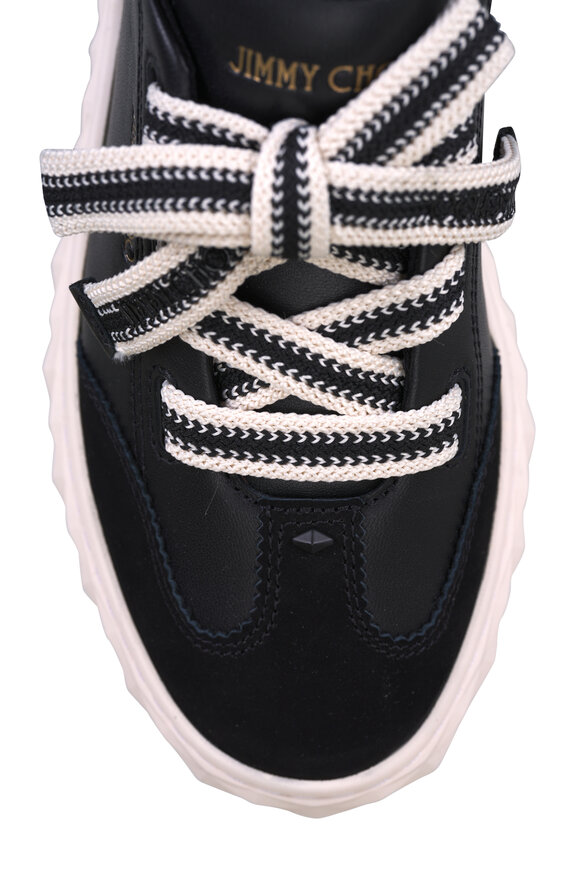 Jimmy Choo Diamond Light Flex F Black Leather Sneaker - view 4