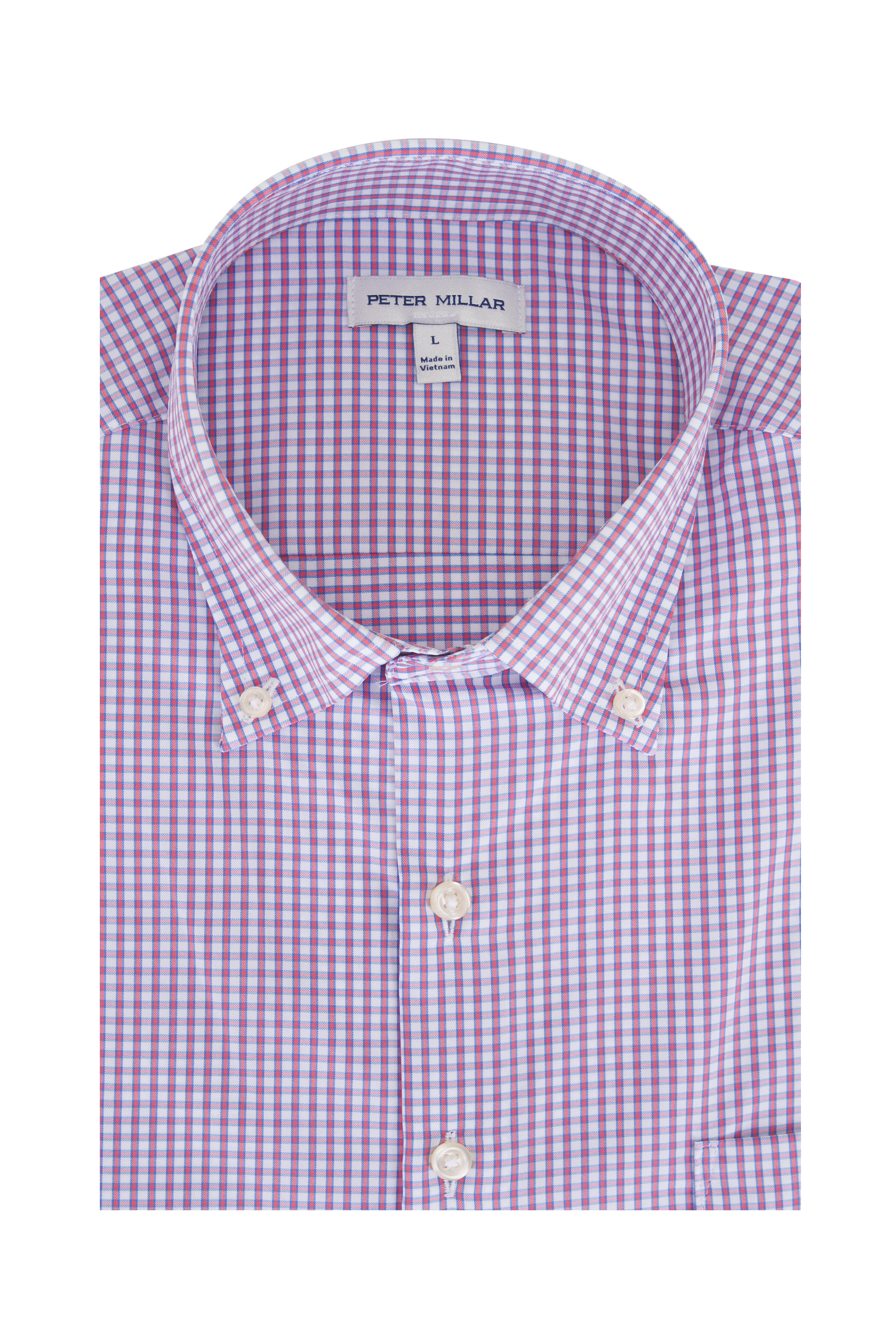 Peter Millar - Derwent Geranium Performance Twill Sport Shirt - view 1