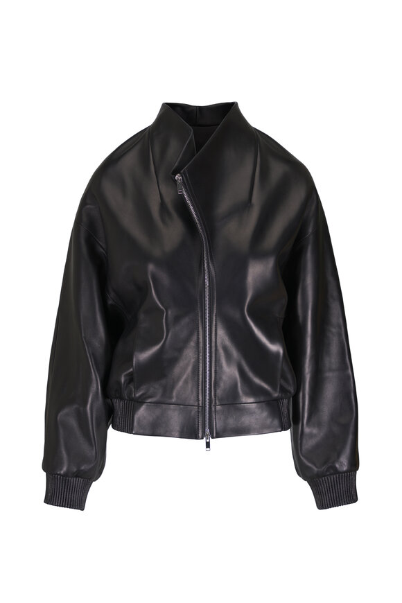 Khaite Ixin Black Leather Jacket - view 1