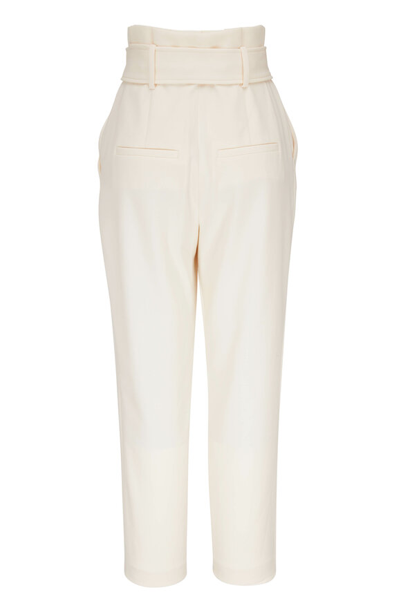 Veronica Beard - Setti Ecru Paper Bag Waist Pant