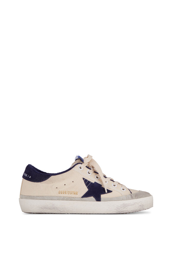 Golden Goose - Super-Star Cream Canvas Low Top Sneaker