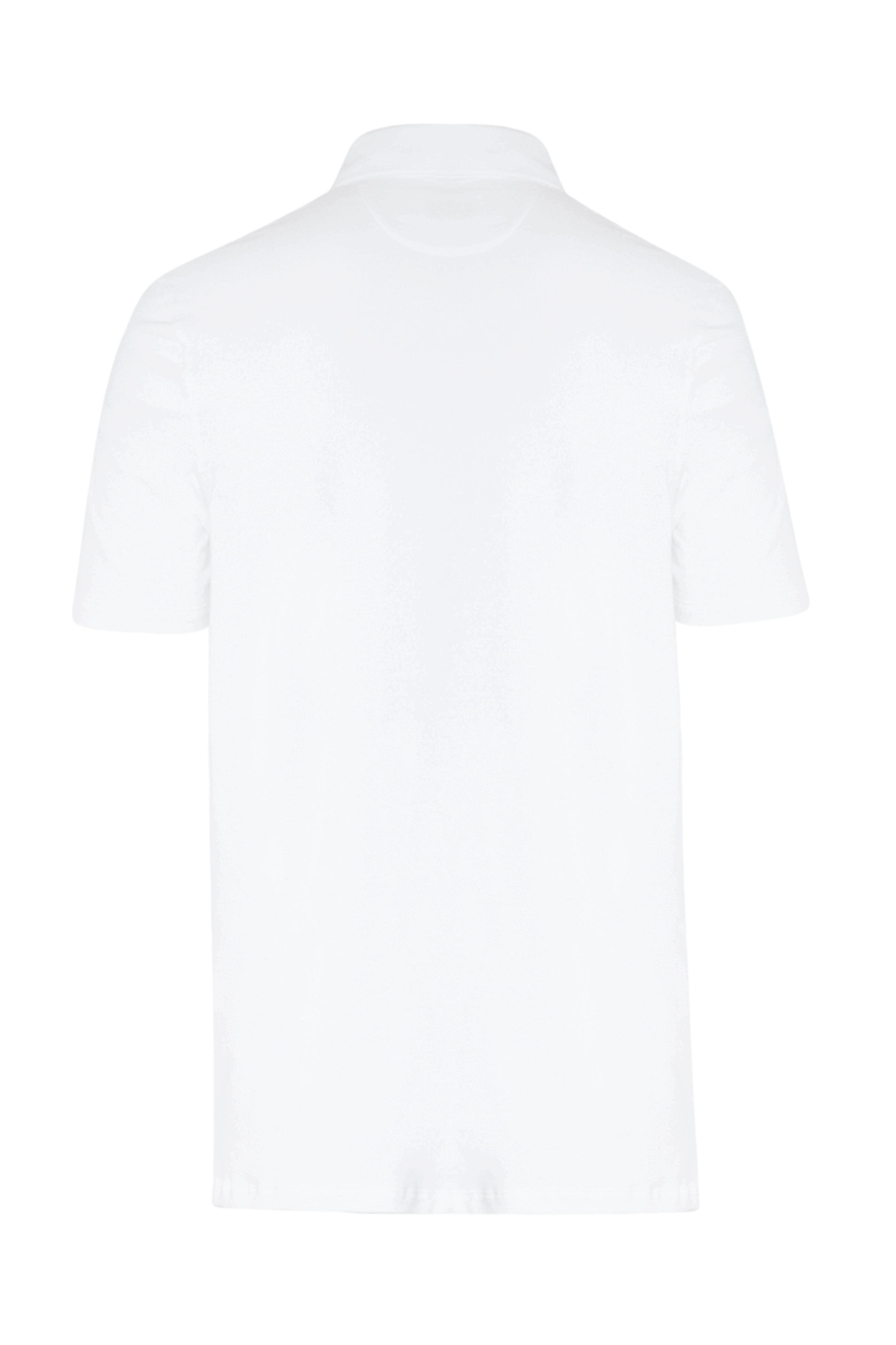 Isaia - White Cotton Short Sleeve Polo