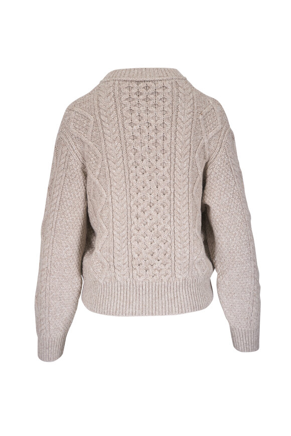 Loro Piana - Valduggia Sand Crewneck Cable Knit Sweater