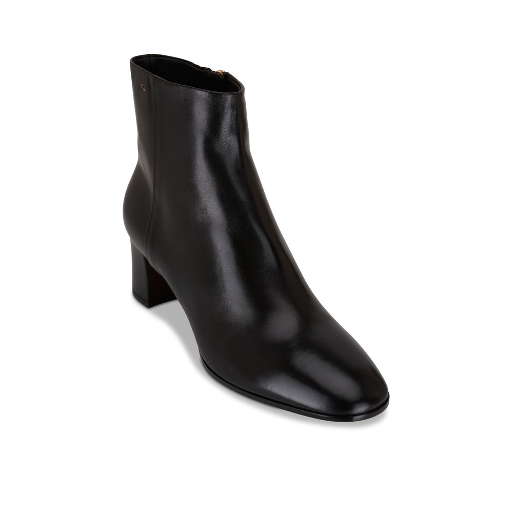 ショートブーツ・ブーティ SANTONI BLACK SUEDE MARTA ANKLE BOOTS Santoni Black Marta Ankle Boots for Women Online USA at