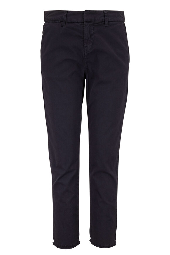 Nili Lotan - Montauk Washed Marine Navy Stretch Cotton Pant 