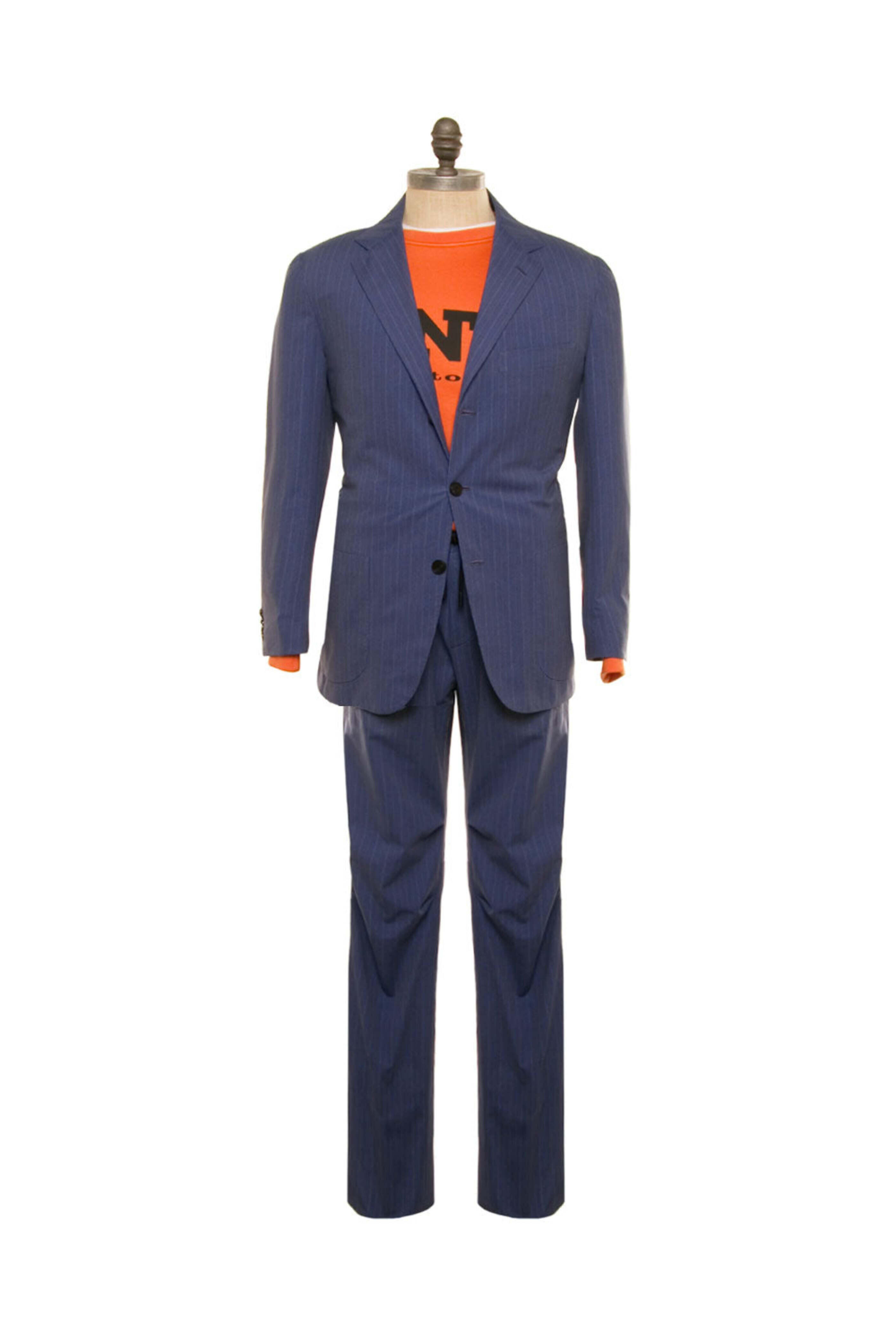 KNT - High Blue Tech Pinstripe Suit