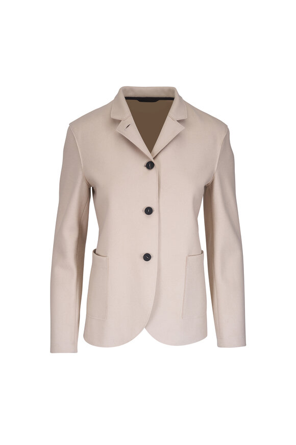 Harris Wharf Almond Wool & Cashmere Blazer
