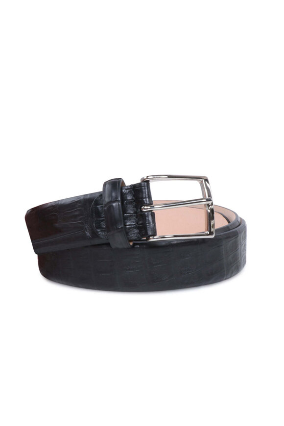 Loro Piana - Chocolate Brown Suede Braided Belt