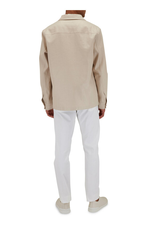 Zegna - City White Stretch Cotton Five Pocket Pant