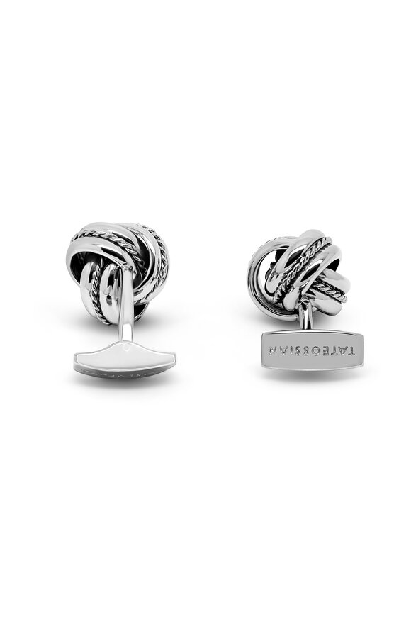 Tateossian - Royal Cable Knot Sterling Silver Cufflinks