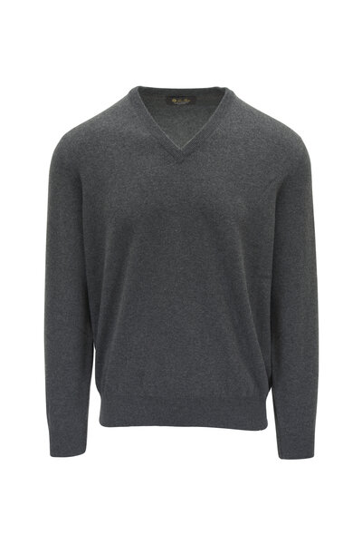 【★エレガント★】Brunello Cucinelli ☆ リバーシブルトップ Brunello Cucinelli - Medium Gray Wool & Cashmere Quarter Zip