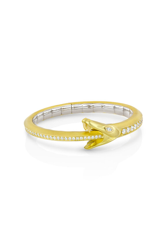 Paul Morelli 18k Gold Diamond Serpentine Bracelet - view 1