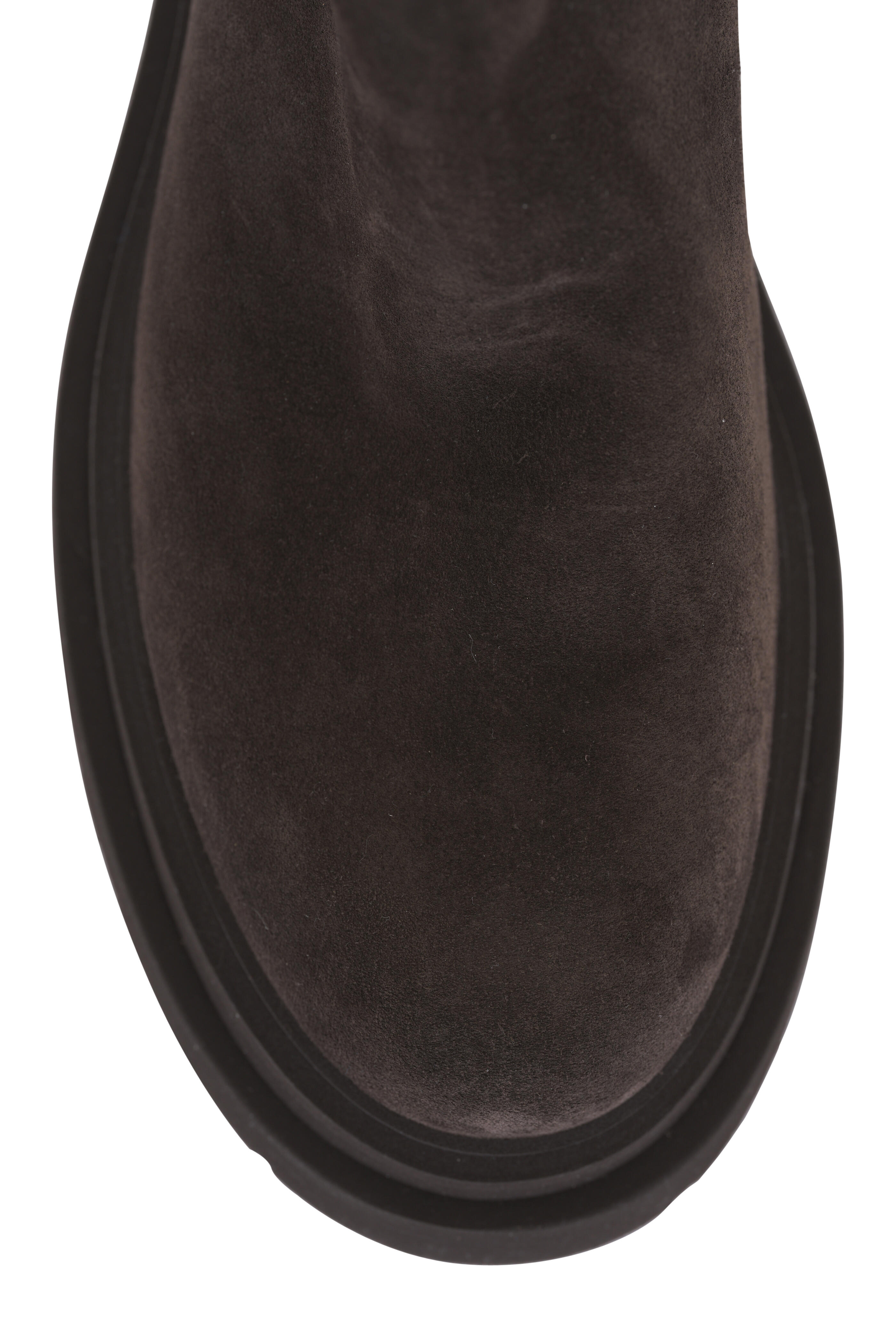 Brunello Cucinelli - Beatles Brown Suede Lug Sole Ankle Boot - view 4