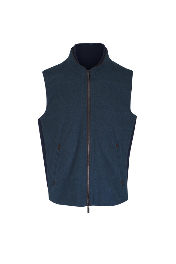 お値下げ　INSCRIRE Wool Short Vest-GRAY 完売 DOUBLE-FACED WOOL VEST - GREY | COS