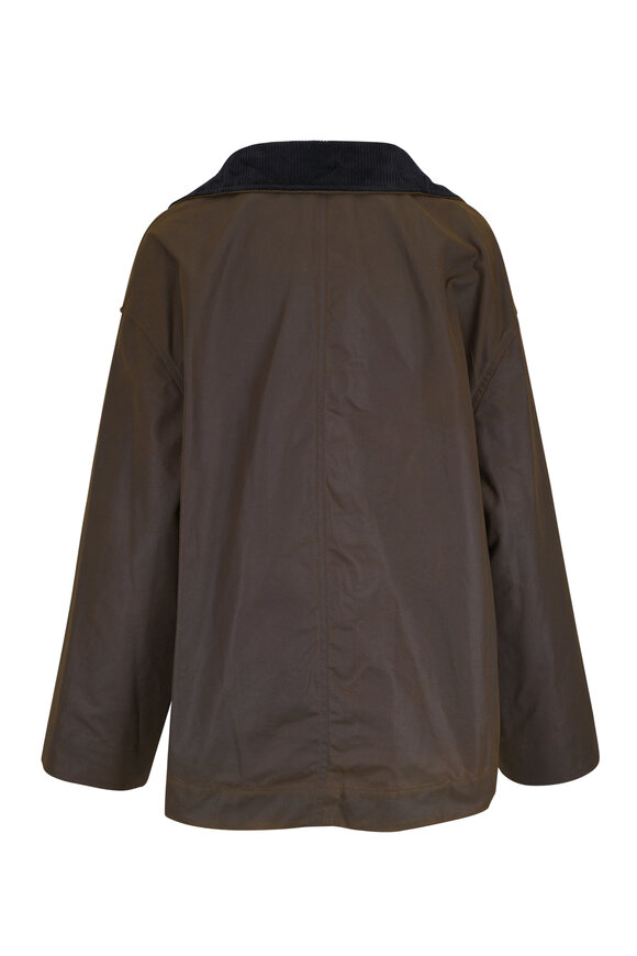 Totême Zipped Country Bark Waxed Cotton Jacket - view 3