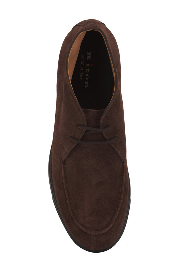 Kiton - Dark Brown Suede Chukka Boot