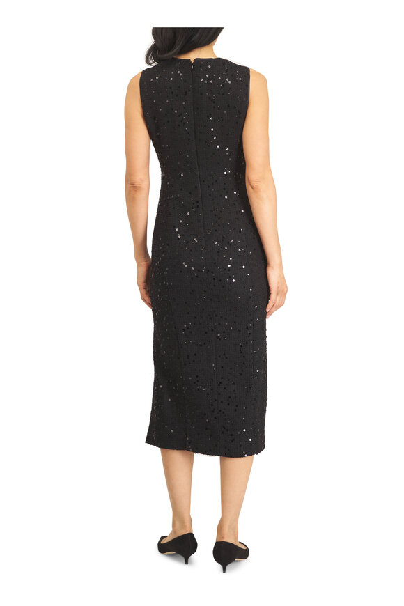 Akris Black Paillette Sheath Dress - view 4