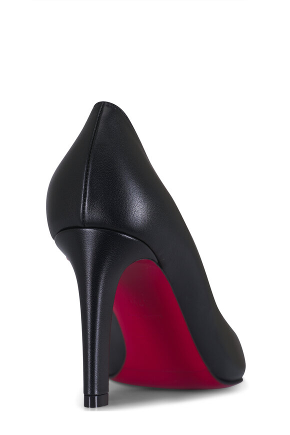 Christian Louboutin Fannylove Black Leather Pump, 85mm - view 4