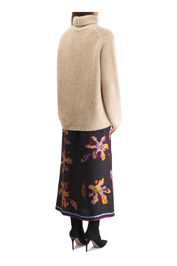 Dorothee Schumacher - Floral Seduction Black Floral Silk Skirt 