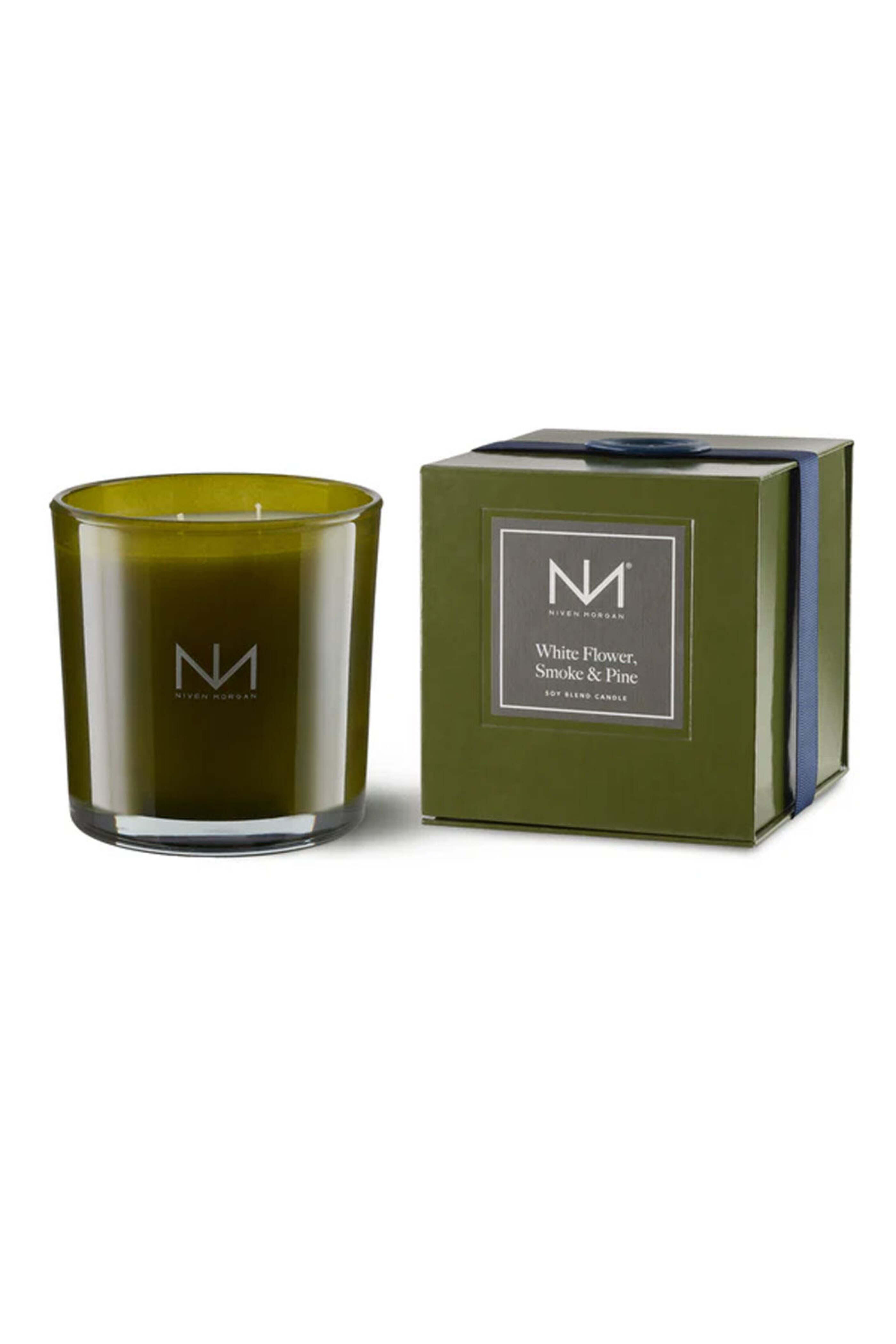 Niven Morgan - White Flower & Pine Candle