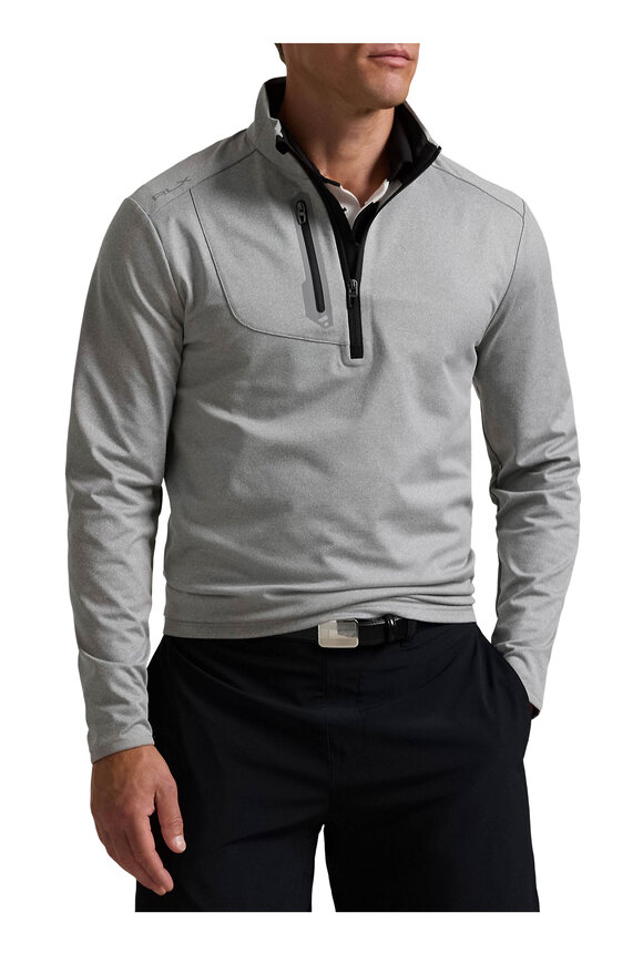 RLX Ralph Lauren Gray Perform Driver Quarter Zip - view 2